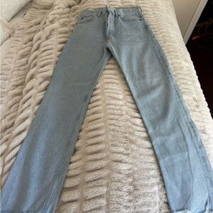 Agolde Light Blue Straight Leg Jeans